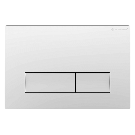Клавиша смыва для инсталляции Terminus Classic кнопка прямоугольник цвет белый Иркутск - фото 1